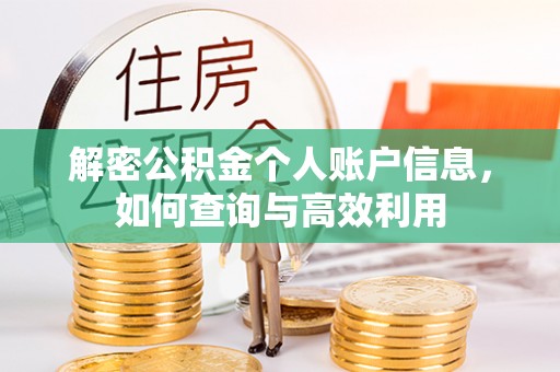 肇州解密公积金个人账户信息，如何查询与高效利用