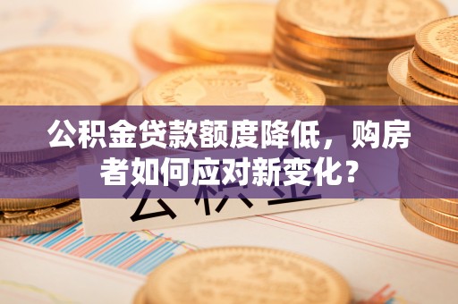 肇州公积金贷款额度降低，购房者如何应对新变化？