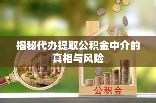 肇州揭秘代办提取公积金中介的真相与风险
