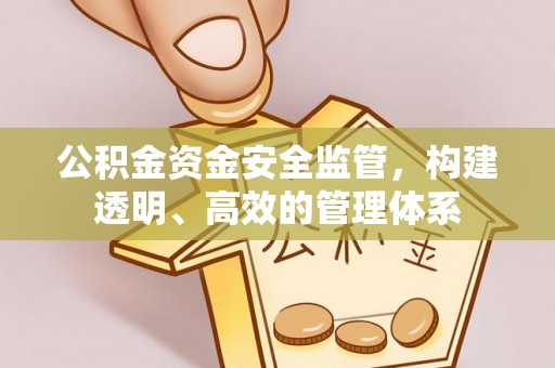 肇州公积金资金安全监管，构建透明、高效的管理体系
