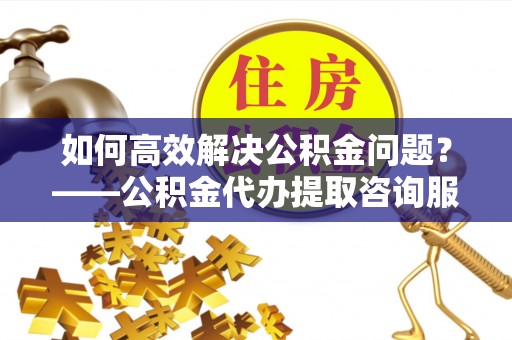 肇州如何高效解决公积金问题？——公积金代办提取咨询服务指南