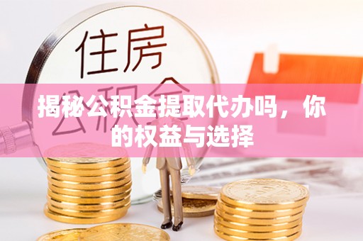 肇州揭秘公积金提取代办吗，你的权益与选择