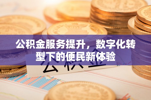 肇州公积金服务提升，数字化转型下的便民新体验