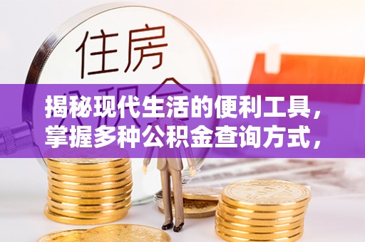 肇州揭秘现代生活的便利工具，掌握多种公积金查询方式，让财富管理更轻松