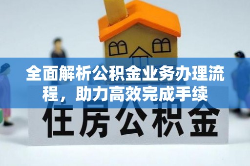 肇州全面解析公积金业务办理流程，助力高效完成手续