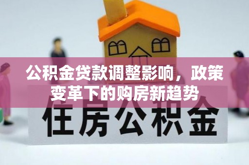 肇州公积金贷款调整影响，政策变革下的购房新趋势