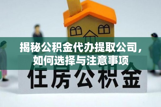 肇州揭秘公积金代办提取公司，如何选择与注意事项