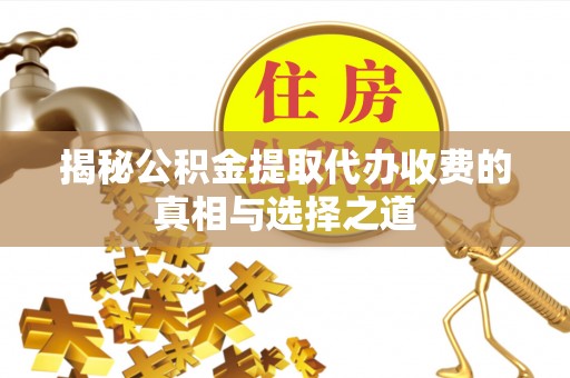 肇州揭秘公积金提取代办收费的真相与选择之道