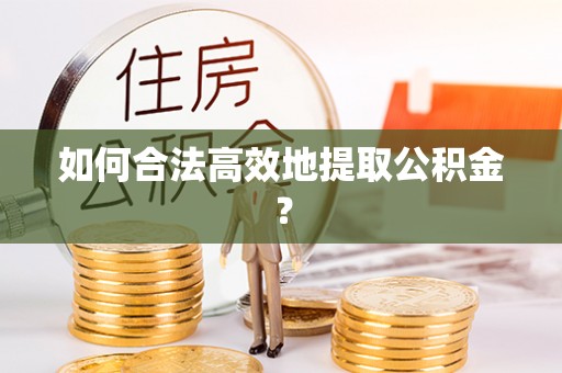 肇州如何合法高效地提取公积金？