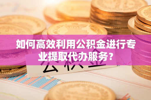 肇州如何高效利用公积金进行专业提取代办服务？