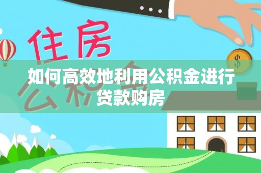 肇州如何高效地利用公积金进行贷款购房